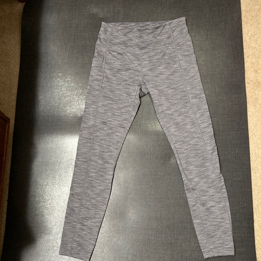 Mondetta grey performance and luxury leggings, two pockets